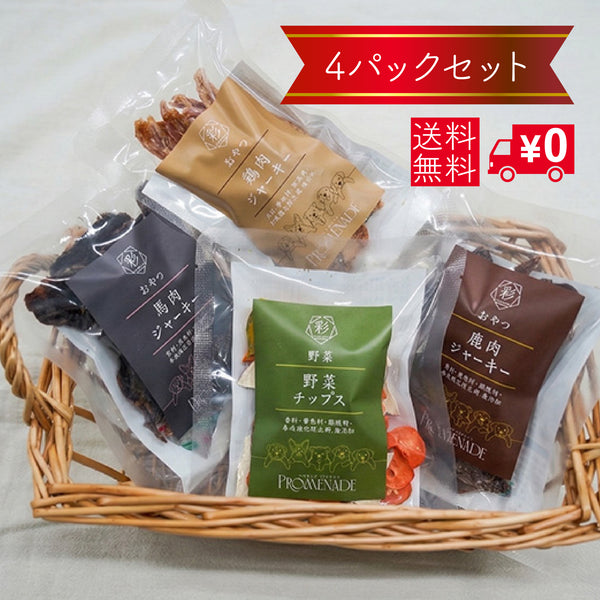 【彩イロドリ】音までおいしい！パリポリ無添加おやつ4種Set